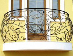 кованые балконные ограждения и перила в москве 5